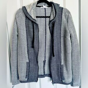 Jack by BB Dakota | Striped Zip-Up Hoodie M